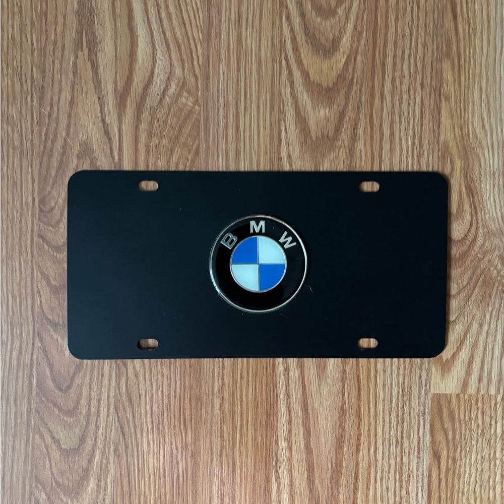 BMW Black License Plate Frame